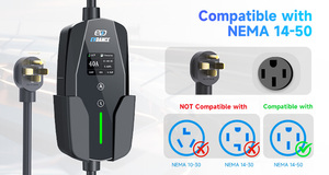 Bouton de chargeur portable 16A/32A/40A 7kw/9.6kw Port de charge actif Station de charge domestique rapide Chargeur Pile EV - Product Image 6