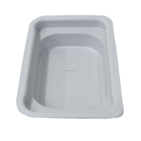 Boîte à savon en pulpe moulée pour savon liquide, matériaux recyclés écologiques avec laminage brillant ou mat