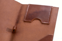 Porte-ordres rétro en similicuir personnalisé avec logo estampé à chaud, pochette de serveur en cuir pour restaurant, porte-chèques avec fente pour cartes