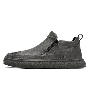 <span class=keywords><strong>Botas</strong></span> de Trabajo de Estilo Británico Retro para <span class=keywords><strong>Hombre</strong></span>, Zapatos de PU Antideslizantes, Resistentes al Desgaste, Transpirables y Cómodos, de Altura Media - Product Image 5