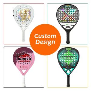 Raqueta de Pádel de Carbono Profesional Qingyu, Diseño Personalizado, Venta Caliente, Raqueta de Pádel de Fibra, Las Mejores Raquetas de Pádel para Niños - Product Image 3