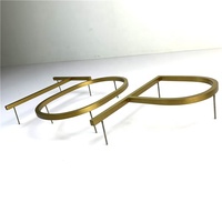 Enseignes de lettres 3D en acier inoxydable, 1 pièce, panneau métallique de canaux en Aluminium pour Salon de magasin