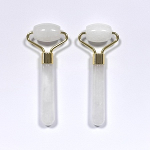 100% Natural <b>Jade</b> White <b>Jade</b> Mini <b>Roller</b> Facial Massager forSkincare - Product Image 4