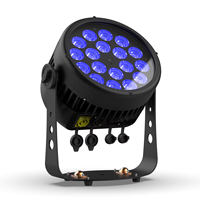 Luces par LED impermeables para exteriores 18x10W RGBWA UV 6 en 1 Luz LED Control DMX Equipo de luz de escenario