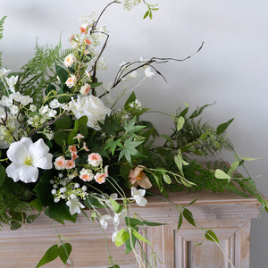 Vitrine comptoir bureau affichage photographie accessoires forêt Style jardin cheminée décoration Simulation fleur Arrangement - Product Image 2