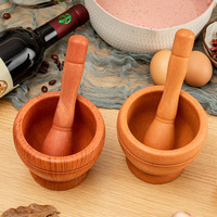 Écraseur d'ail multifonctionnel de style classique pour la cuisine domestique, outil de broyage d'épices et d'ail, mortier en plastique pour la préparation de pâte d'ail