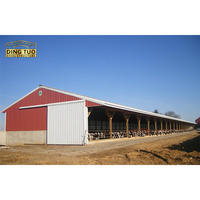 Estructura de Acero Prefabricada de Gran Resistencia, Almacén de Gran Envergadura, Taller, Hangar, Granja Industrial Agrícola, Establos para Vacas, Gallineros