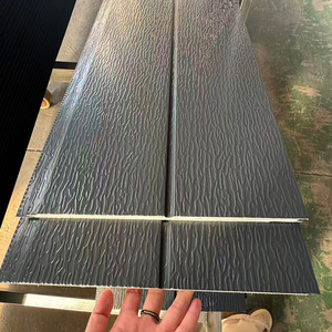 Panneau sandwich moderne en polyuréthane pour <span class=keywords><strong>mur</strong></span> extérieur, <span class=keywords><strong>maison</strong></span> préfabriquée, villa, hôtel, ignifuge, imperméable, écologique, bardage métallique - Product Image 1