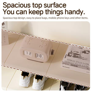 נעלי מתלה פלסטיק אופנתיות קל משקל רב תכליתי ללא קיפול עיצוב אבק-עמיד אור הרכבה - Product Image 4