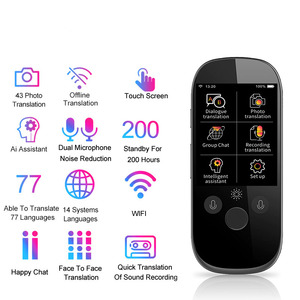 2019 K1 Pro Photo AI WIFI 2.4 Pollici TFT 12MP Traduzione Traduttore di Smart Voice <span class=keywords><strong>Lingue</strong></span> in tempo Reale Face- a-Faccia Tradurre