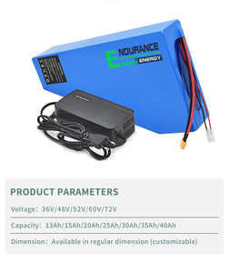 סוללת אופניים חשמליים איכותית <span class=keywords><strong>36V</strong></span>/48V/52V/60V/72V 13Ah 20Ah 30Ah 40Ah סוללת ליתיום משולשת לאופניים חשמליים - Product Image 3