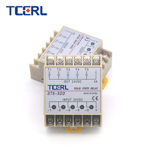 Relé de estado sólido <span class=keywords><strong>SSR</strong></span>, montaje en riel DIN, módulo de relé <span class=keywords><strong>SSR</strong></span> de 5 canales, entrada de cinco fases nominal, nuevo relé de 24V sellado 5A Rele - Product Image 5