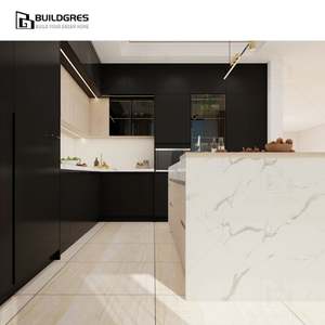 Poignée <span class=keywords><strong>de</strong></span> tiroir noire Buildgres Amortisseurs à fermeture douce résidentielle moderne mat Armoire Porte d'armoire Placard Armoires <span class=keywords><strong>de</strong></span> cuisine - Product Image 4