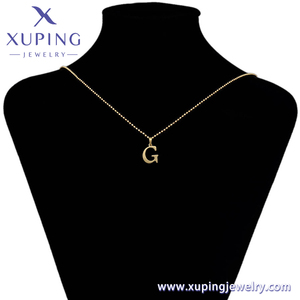 A00573025 Xuping เครื่องประดับแฟชั่นของขวัญง่ายคลาสสิกตัวอักษรกลาง <span class=keywords><strong>g</strong></span> 14K สีจี้สแตนเลส - Product Image 6