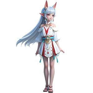 Personalizada antigua oreja <span class=keywords><strong>de</strong></span> zorro chica Animal juguetes figura Animal personaje figuras Anime personaje <span class=keywords><strong>de</strong></span> dibujos animados marioneta resina modelo ornamento - Product Image 6