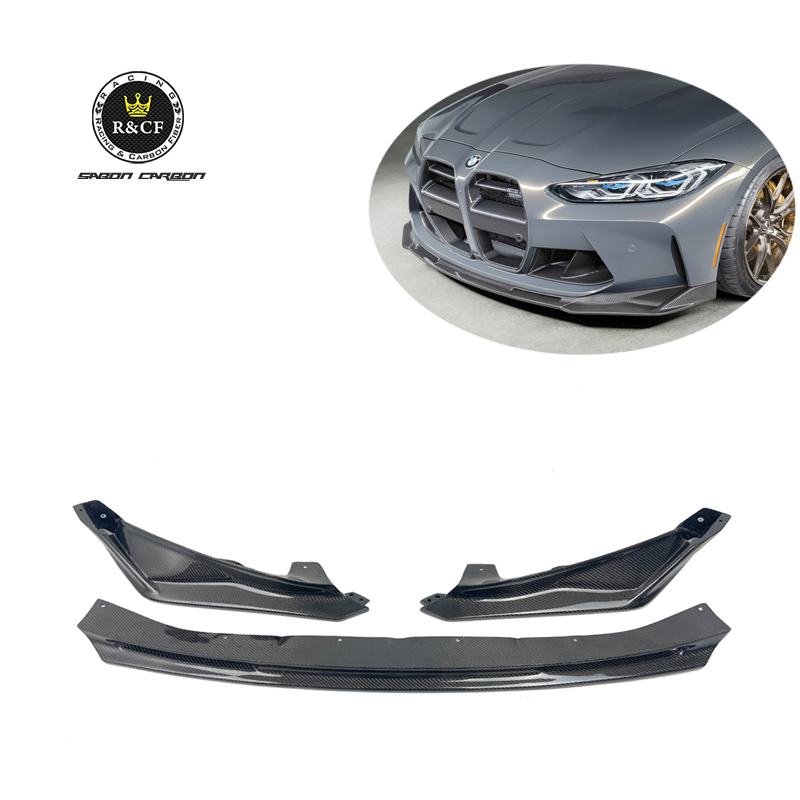 G80 M3 VOR стильный спойлер из углеродного волокна для переднего бампера для BMW G80 M3 G82 G83 M4 2022 3 шт.