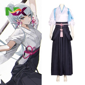 Nouveau style Genshined <span class=keywords><strong>Impact</strong></span> Kimono <span class=keywords><strong>Kamisato</strong></span> Ayaka Costume d'anime Cosplay Halloween Carnaval Fête Cosplay Robe - Product Image 1