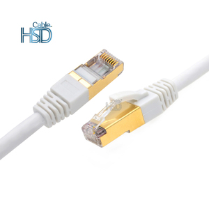 Nhà Máy Chất Lượng Cao Cat6a Cat7 Rj45 SFTP Truyền Thông Lan Cable 600MHz 10Gbps Cat 7 Ethernet Plenum Patch Cord Cable 1 Meter - Product Image 1