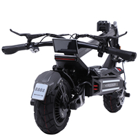 Skuter Listrik Dewasa J30MAX 3000W Motor Ganda Ban Tubeless 11 Inci Aluminium Alloy Komuter 60km 150kg Suspensi Depan/Belakang