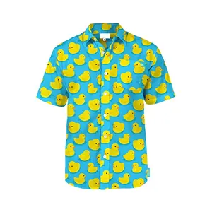 2022男士夏季明亮的夏威夷衬衫春季休息水平拉伸Aloha衬衫男士