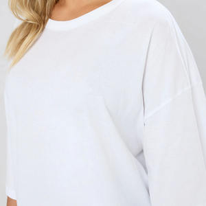 Camisetas Extra Grandes para Mujer, Hechas con Materiales de la Mejor Calidad, para Verano, al Por Mayor, al Mejor Precio, de Color Sólido - Product Image 2