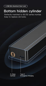 Không thấm nước tuya thông minh khóa App nhôm thông minh mật khẩu thẻ cửa thông minh Khóa vân tay trượt cửa kính khóa - Product Image 5