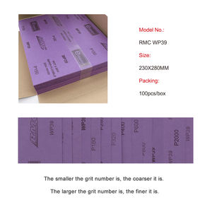 Papel de lija abrasivo púrpura de 230x280mm, papel de lija automotriz, hoja de lijado húmedo <span class=keywords><strong>y</strong></span> seco para pulir muebles de madera para coche - Product Image 6