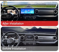 Tableau de Bord Numérique LCD Android RoadNavi pour Jeep Wrangler JL Gladiator 2018-2023, Compteur de Vitesse et Radio Multimédia