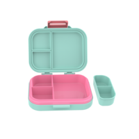 Große, beheizbare, auslaufsichere, BPA-freie, mikrowellengeeignete Lebensmittelbehälter-Bento-Lunchbox mit Plastikdeckel