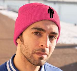 <span class=keywords><strong>Bonnet</strong></span> en tricot à revers avec broderie <span class=keywords><strong>Billie</strong></span> <span class=keywords><strong>Eilish</strong></span>, unisexe, chaud pour l'hiver, tendance, pour femmes, vente en gros - Product Image 5