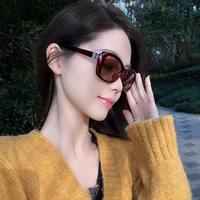 Lunettes de soleil polarisées tendance style coréen pour femmes, monture large vintage, protection UV400, vente en gros d'usine