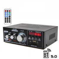 Mini amplificateur Bluetooth haute puissance 220V, carte SD, radio FM USB, amplificateur audio HIFI sans perte à impédance fixe