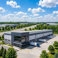 Fábrica de Estructuras de Acero de Alta Resistencia, Taller Industrial Prefabricado de Una o Dos Áreas, Planta de Fabricación, Almacén
