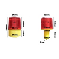 Autos icherheit Straße LED Solar betriebene Verkehrs warnleuchte Sicherheits signal Kegel Leuchtfeuer Solar Alarm lampe Turm Hängelampe im Freien