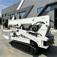 Grue araignée compacte télécommandée haute sécurité 5 tonnes 17 m pour l'installation de murs-rideaux en verre