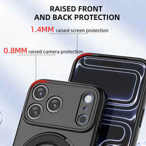 Nouvelle coque de téléphone antichoc de luxe 360 avec support d'anneau en métal de charge sans fil magnétique pour iPhone 17 Pro Max - Product Image 6