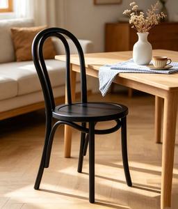 Modern Black Bentwood Leisure Dining <b>Chair</b> Classic <b>Thonet</b> Solid Wood Living Room <b>Chair</b> Durable/Comfortable Custom Size Available - Product Image 5