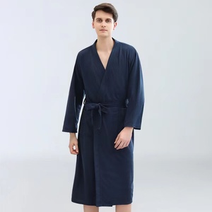 Customized Pajama logo Designer LOGO Unisex Kimono Bathrobe Plus Size Spa Hotel <strong>Robe</strong> Pajamas - Product Image 4