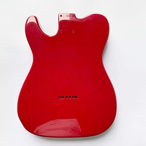 قطع غيتار كهربائي, قطع غيار لجيتار كهربي من خشب الزيزفون ، بلون سادة ، مصنوعة يدويًا ، مصنوعة من خشب الزيزفون ، بلون أحمر تفاح ، لجيتار luthier TL - Product Image 4