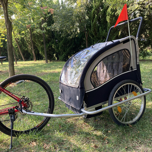 <span class=keywords><strong>2</strong></span> en 1, poussette-vélo pliable pour bébé à deux <span class=keywords><strong>places</strong></span>, remorque pour vélo pour deux enfants - Product Image 1
