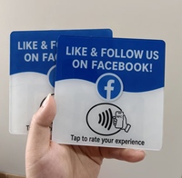 Plaque NFC en acrylique pour page sociale, page d'entreprise, lien par QR code, motif personnalisé, OEM ODM NTAG213, vente en gros