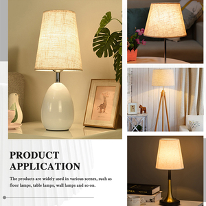 Lampadaire Trépied Créatif Moderne Personnalisable avec Abat-jour en Lin, Résistant à l'Humidité, Idéal pour Salon, Chambre et Hôtel - Product Image 5