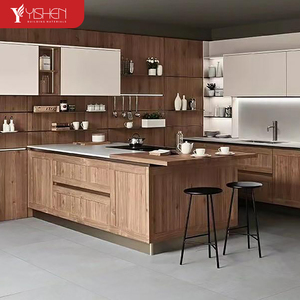 Hot Bán Thiêu Kết Đá Đồ Nội Thất Nhà Bếp Tủ Bếp Sang Trọng Thép Không Gỉ Nhà Bếp Tủ Quần Đảo Với Lưu Trữ - Product Image 1