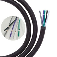 SJT poêle 18awg, cordon d'alimentation en tissu, 5 Core, recouvert de fil électrique, câble décoratif tressé, éclairage