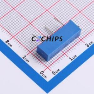 Résistance/potentiomètre réglable 3006P-1-105, composant traversant (THT)-3P, 19,3x4,9 mm, résistance 1 mOhm, 10 %, 750 mW, 250 ppm/ ℃ - Product Image 1