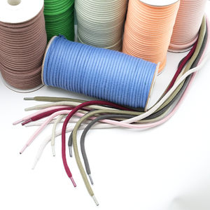 Cổ phiếu lớn màu thân thiện với môi mềm mại tự nhiên 100% bông phẳng dây rút dây dây - Product Image 3