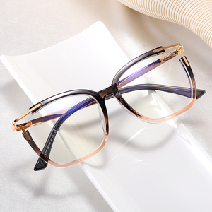 MS 92319 Thời Trang Kính Nữ Tr90 + Kim Loại Kính Khung Chống Ánh Sáng Màu Xanh Ống Kính Kính Quang Học Cho Dropshipping - Product Image 2