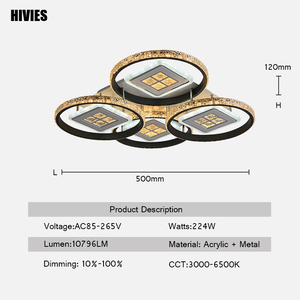 Accesorios de luz nórdica, lámpara cuadrada Pop de acero inoxidable, decoración del hogar, pasillo, pasillo, luz de techo Led, entrega - Product Image 3