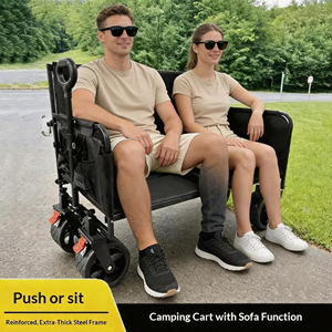 Direct Factory Heavy-Duty <b>Foldable</b> Camping Wagon 200kg Load Capacity All-Terrain Universal Wheels 40HQ FCL Bulk Wholesale - Product Image 5