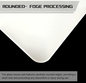 Chuyên nghiệp Esport siêu mịn kính cường lực chuột <span class=keywords><strong>Pad</strong></span> cứng chơi game với chống trượt kiểm soát tốc độ hàng đầu Bề mặt vi khắc - Product Image 3